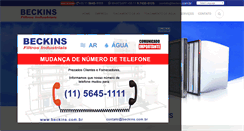 Desktop Screenshot of beckins.com.br